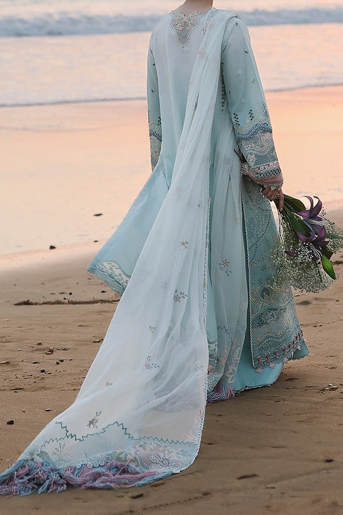 Qalamkar 3 Pc Unstitched Embroidered Lawn CODE. MC-4076
