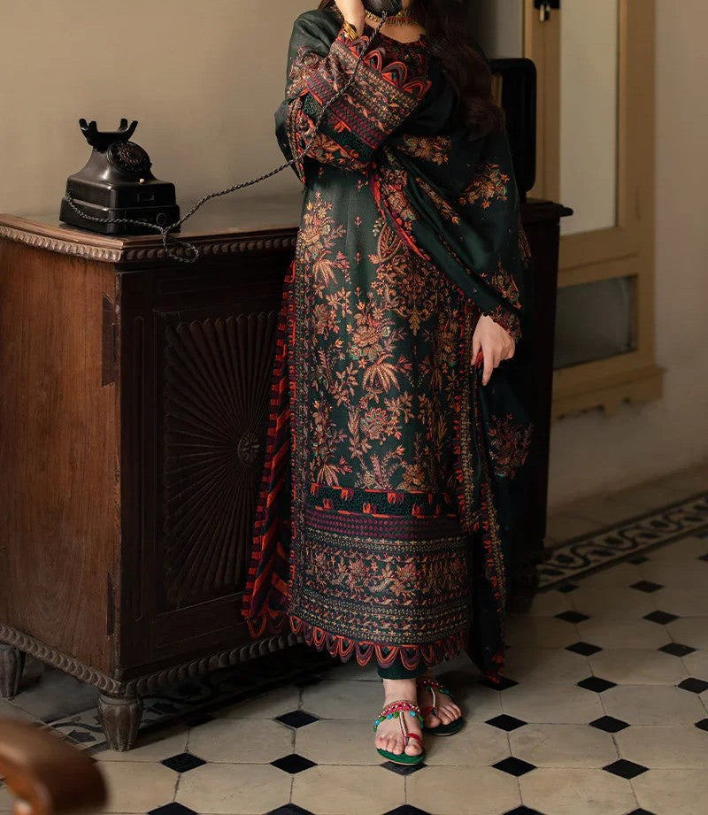 ASIM JOFA 3PC LAWN EMBROIDERED UNSTICHED SUIT CODE. MC-1096