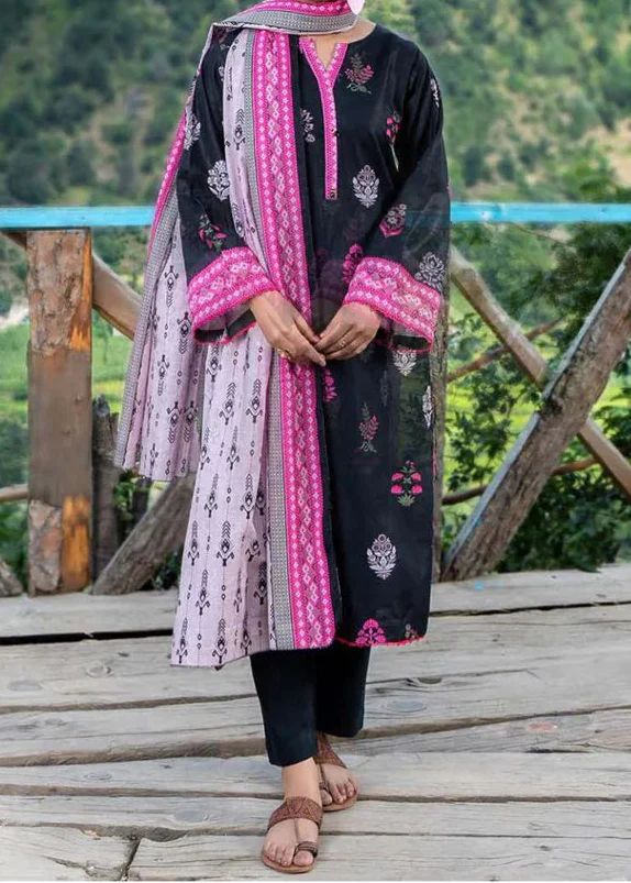 Choices W871 - Digital Printed 3pc Karandi Dress With Digital Printed Karandi Shawl.