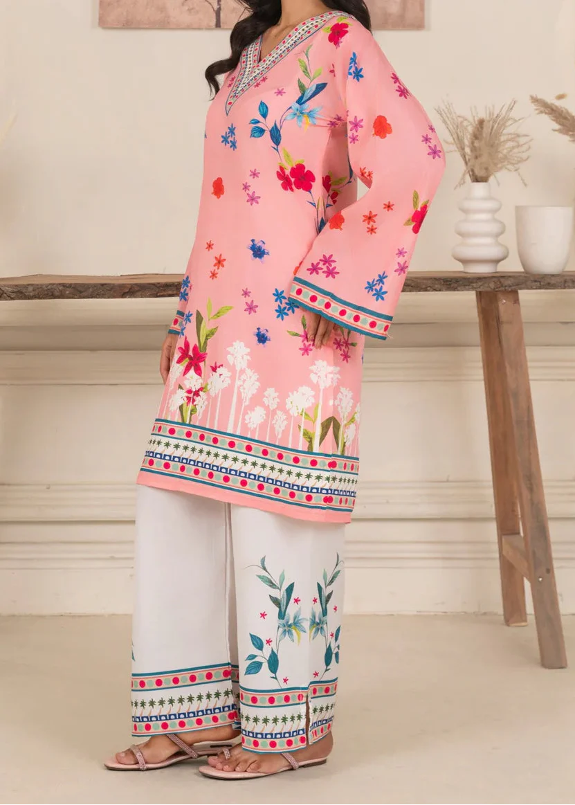 Choices W926 - Digital Printed 2pc Silk Dress.