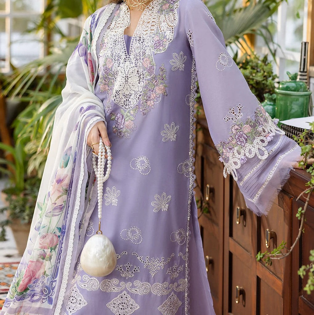 Elaf Premium E.Craft Chikankari Lawn Unstitched 3Pc CODE. MC-1047
