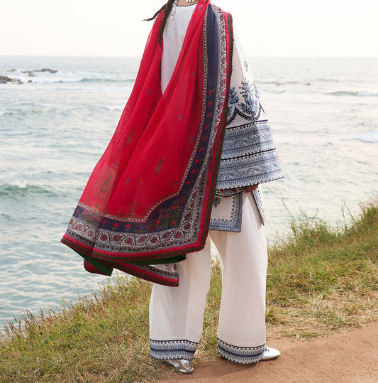 Jugnu Embroidered Lawn Unstitched 3Pc Suit