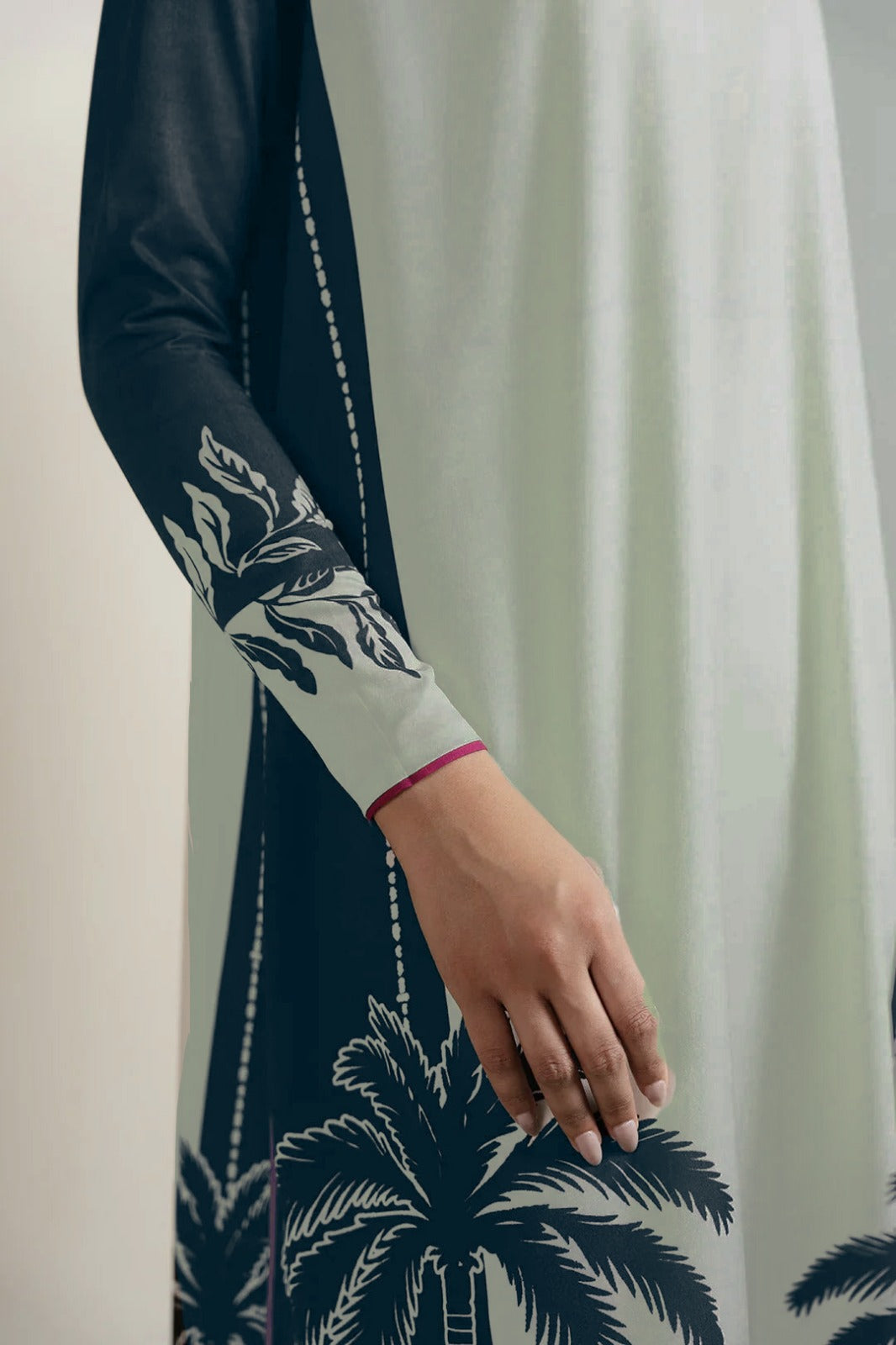 Choices W730 - Digital Printed 3pc Silk dress With Digital Printed Silk dupatta.