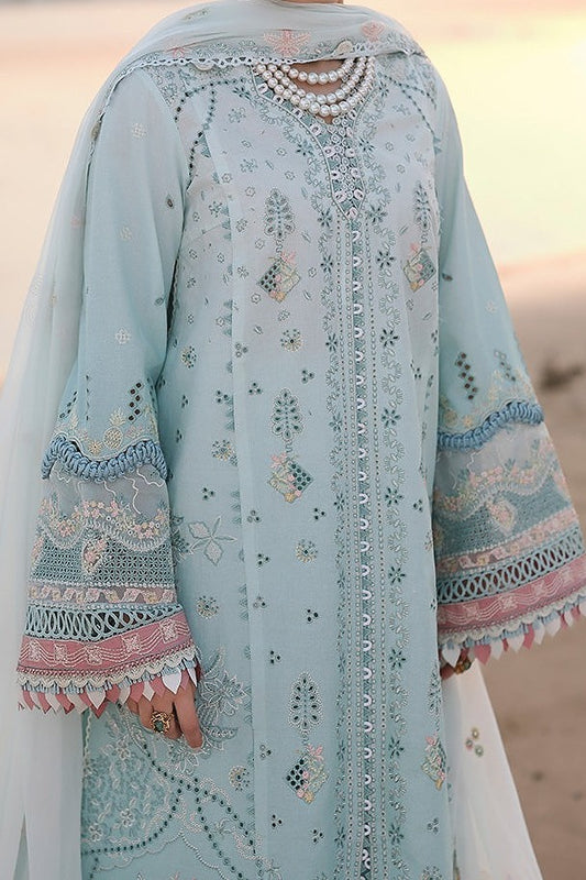 Qalamkar 3 Pc Unstitched Embroidered Lawn  CODE. MC-4076