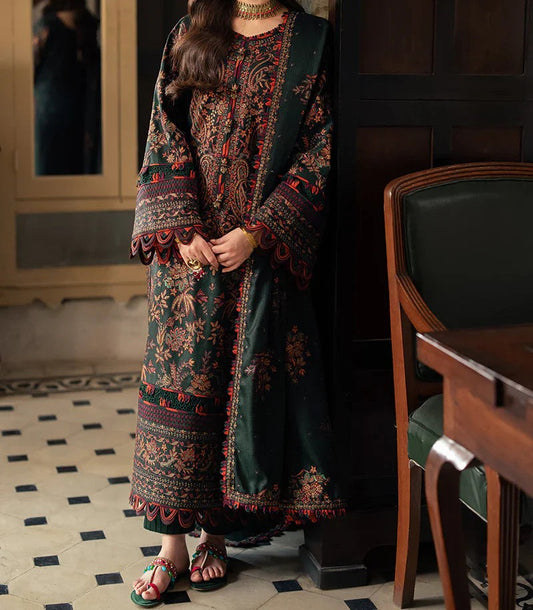 ASIM JOFA 3PC LAWN EMBROIDERED UNSTICHED SUIT CODE. MC-1096