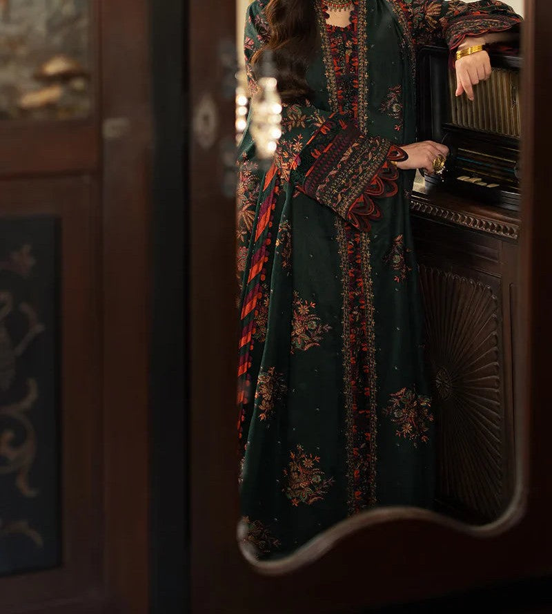 ASIM JOFA 3PC LAWN EMBROIDERED UNSTICHED SUIT CODE. MC-1096