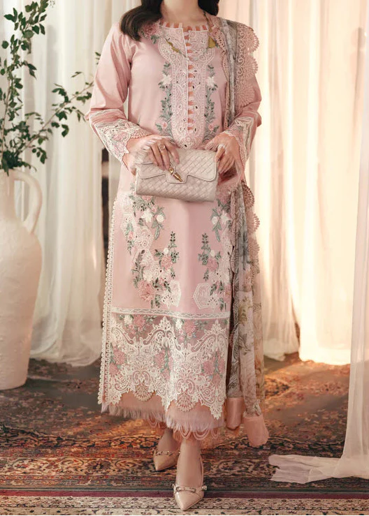 Choices S1455-Embroidered 3pc CHIKANKARI Lawn Dress With Printed Lawn Dupatta
