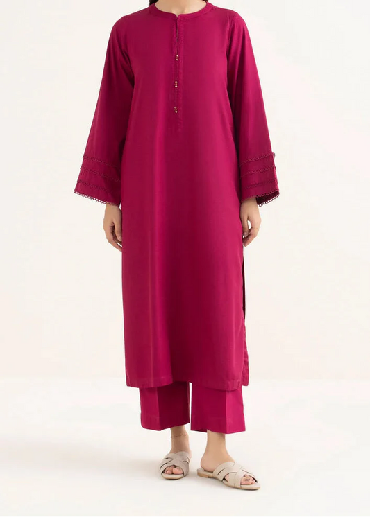 C-S 003- STITCHED 2PC DHANAK CO-ORD SET.