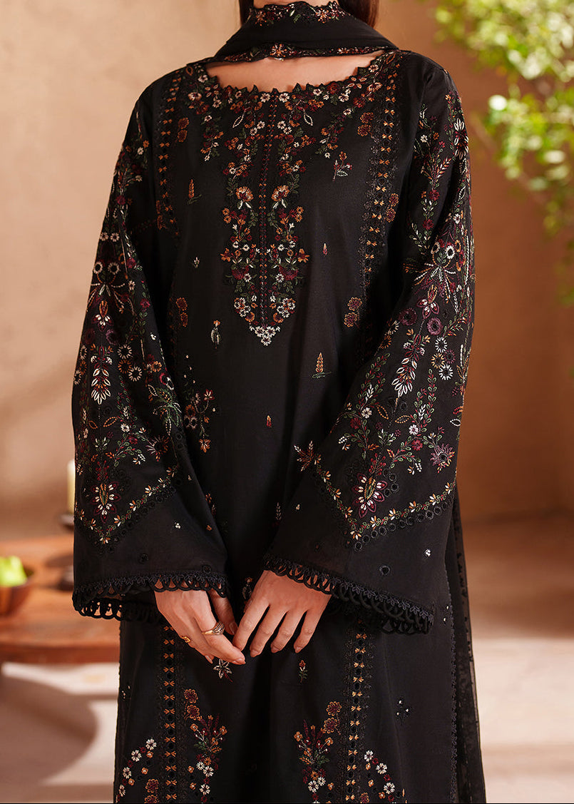 Choices S1468 - Embroidered 3pc Lawn Dress With Embroidered Chiffon Dupatta.
