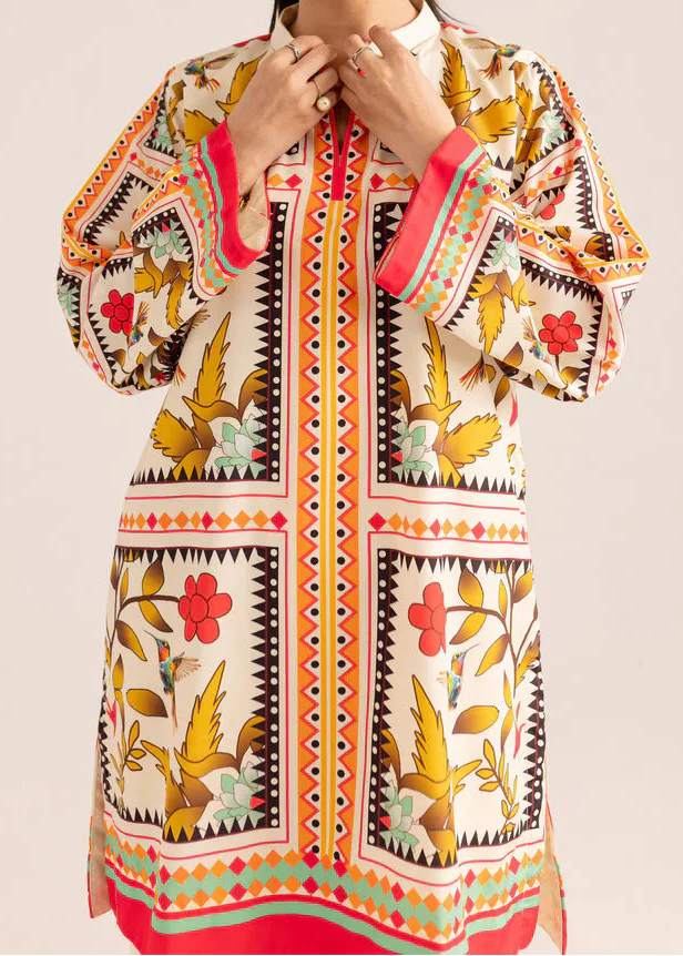 Choices W946- Digital Printed 2pc Karandi Dress.