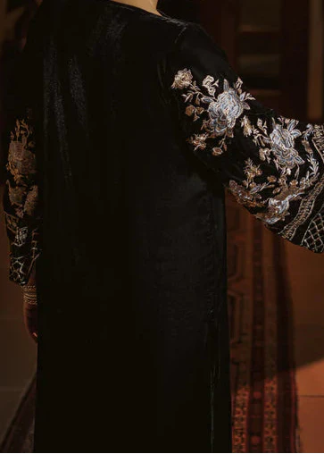 Choices W1004-Embroidered 2pc Velvet Dress.
