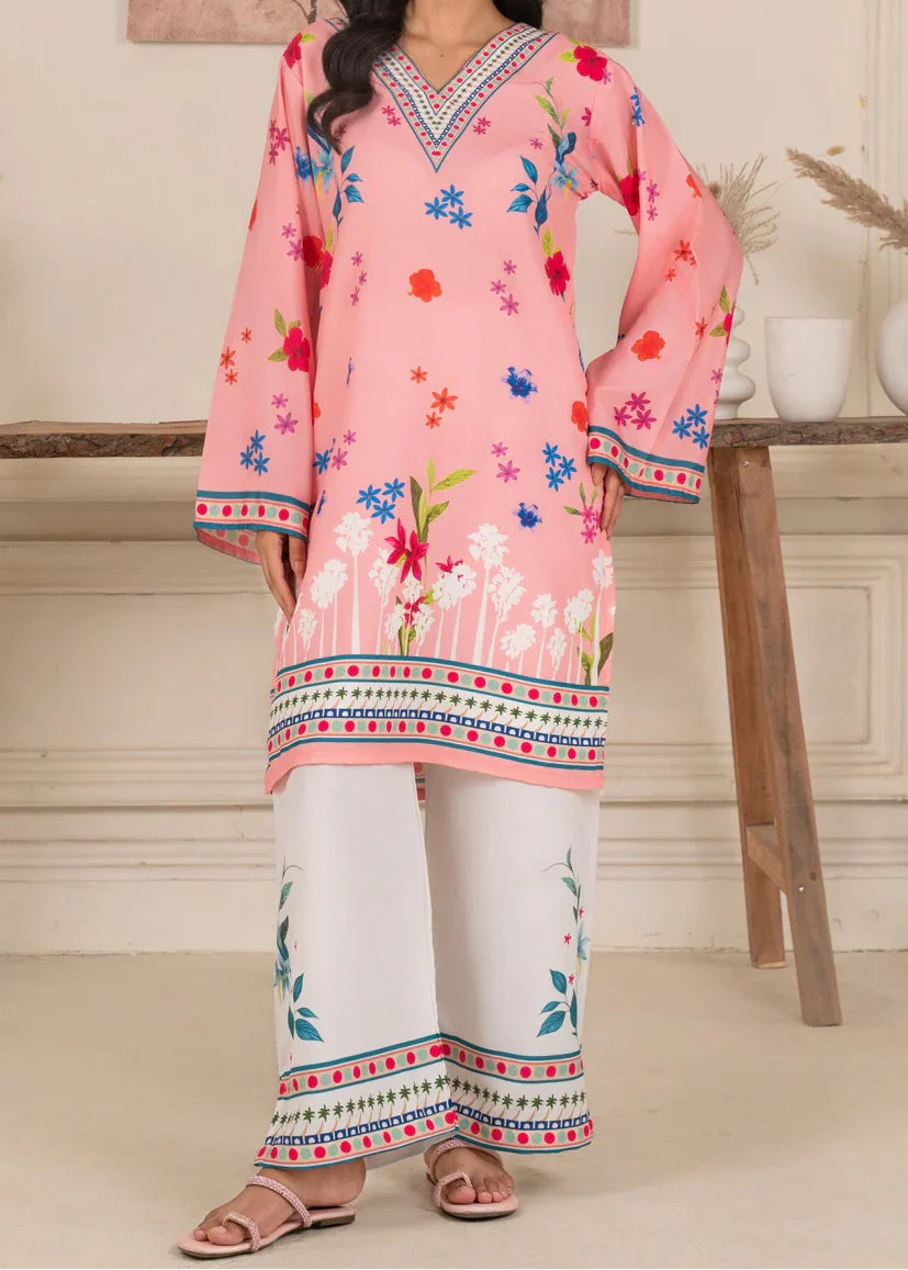 Choices W926 - Digital Printed 2pc Silk Dress.