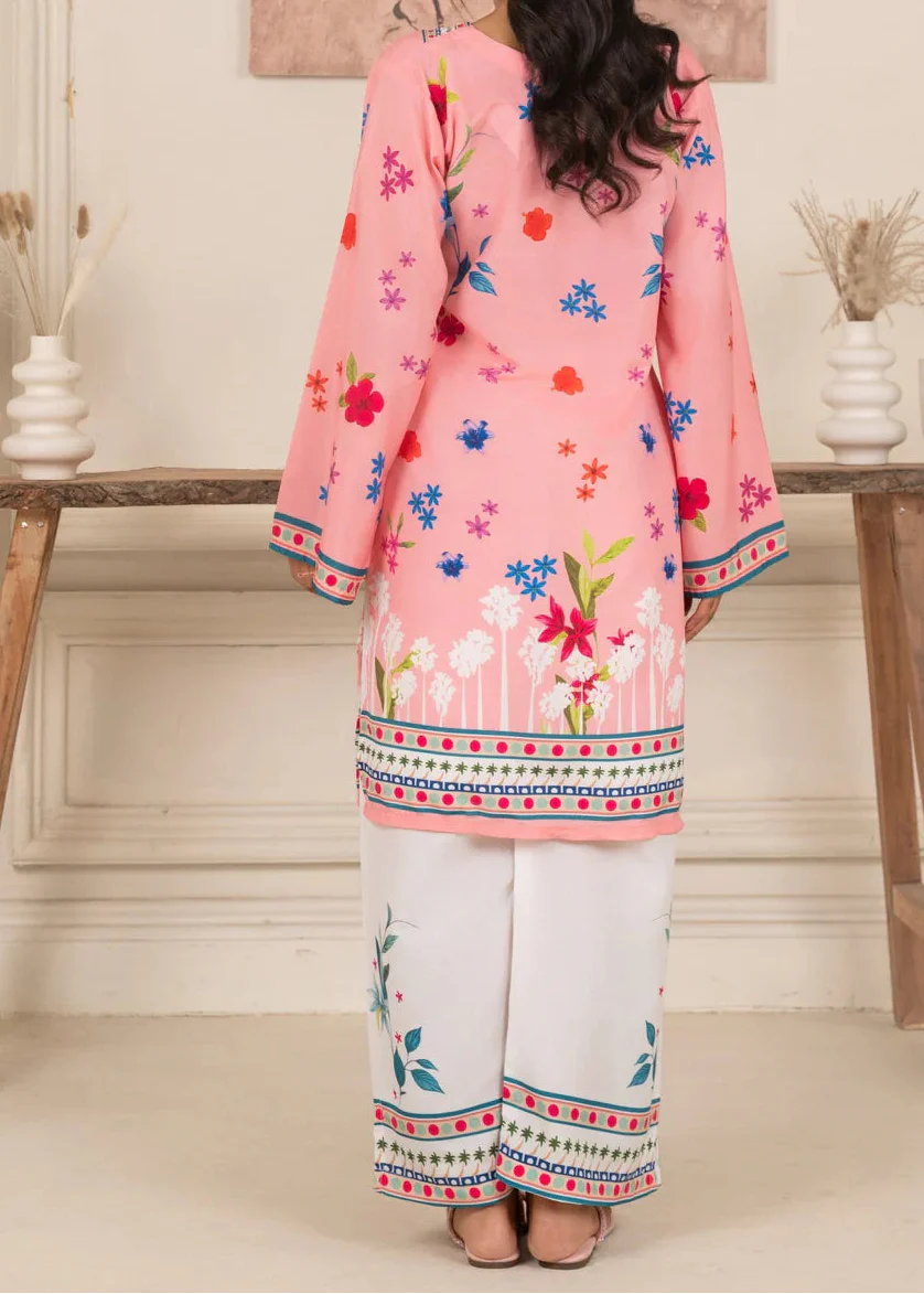 Choices W926 - Digital Printed 2pc Silk Dress.