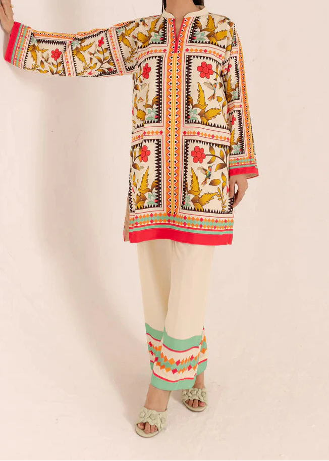Choices W946- Digital Printed 2pc Karandi Dress.