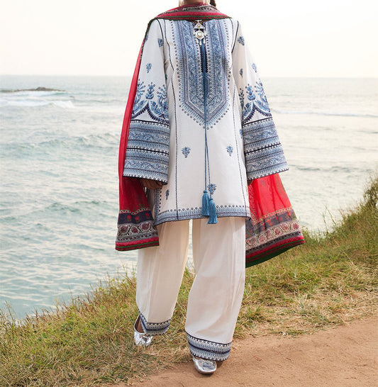 Jugnu  Embroidered Lawn Unstitched 3Pc Suit