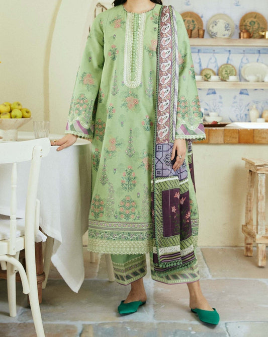 Coco By Zara Shah Jahan Unstitched Embroidered Lawn 3Pc Suit