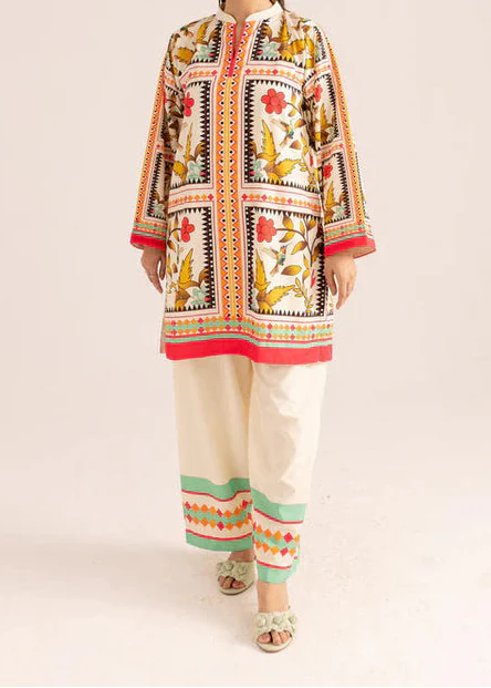 Choices W946- Digital Printed 2pc Karandi Dress.