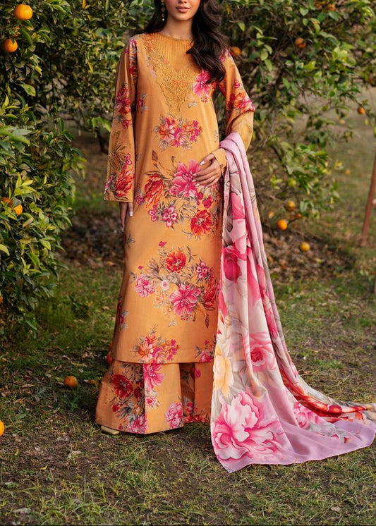 Choices S1177-Digital Printed 3pc Lawn Dress With Digital  Printed Lawn Dupatta.