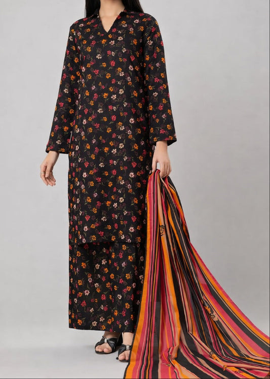 Choices S1388 - Digital Printed 3pc Lawn Dress With Printed Lawn Dupatta.
