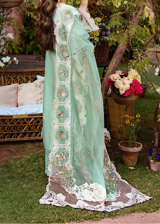 Choices S1484 - Embroidered 3pc Lawn Dress With Embroidered Khadi Net Dupatta. Choicesstore.pk