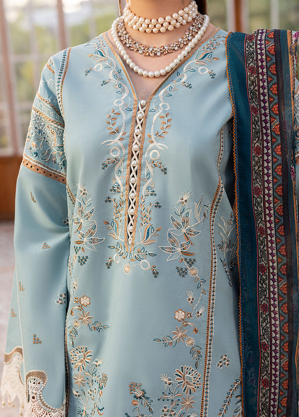 Lawn-3PC Embroidered With Chiffon Digital Printed Dupatta CODE. MC-4085