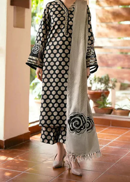 Choices W703 - Digital Printed 3pc Silk dress With Digital Printed Silk Dupatta.