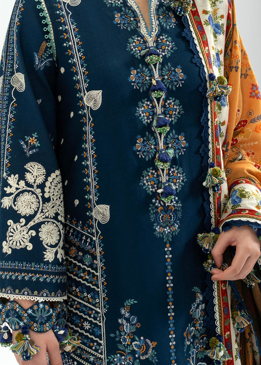 HUSSAIN REHAR 3pc Embroidered Lawn  CODE. MC-4081